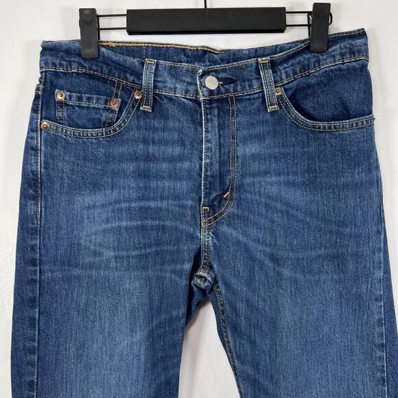 Levis 511 Slim Fit Jeans Mens Size 30x30 Blue Medium Wash Straight Leg EUC - Picture 2 of 16